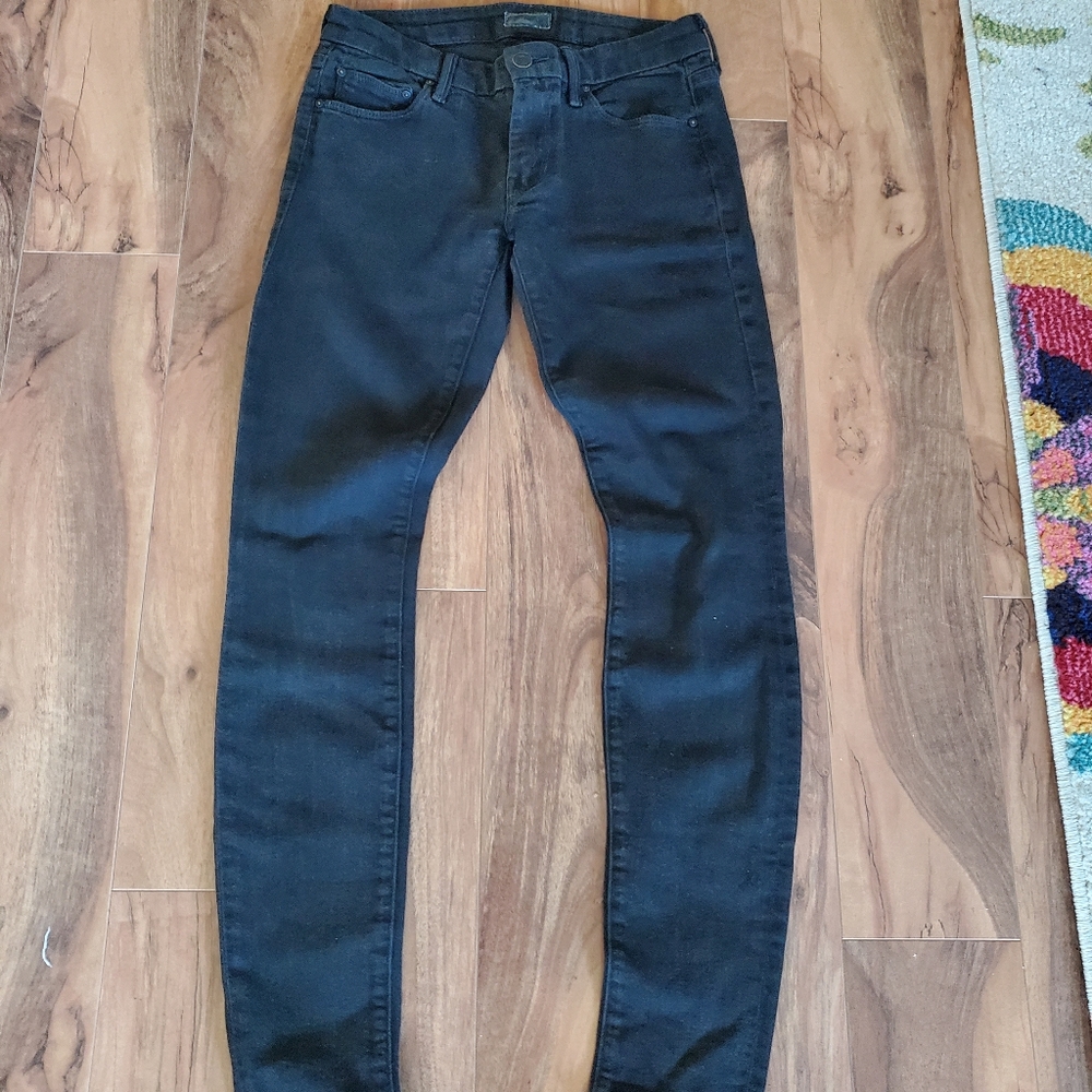MOTHER The Looker jeans 26 black - Picture 2 of 4